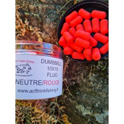 DUMBELL NEUTRE 10X15 ROUGE